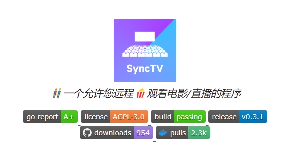 群晖Docker安装SyncTV一起远程看电影/直播的程序