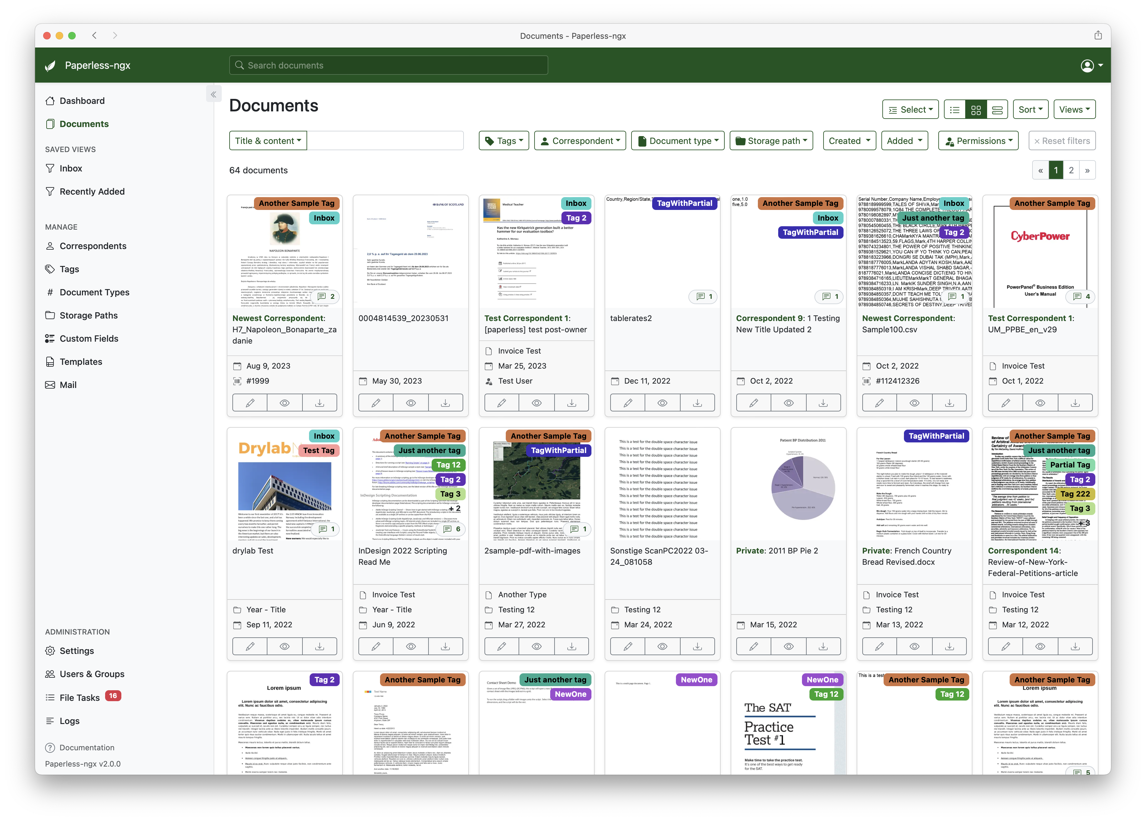 群晖Docker安装开源电子文档管理系统Paperless-ngx