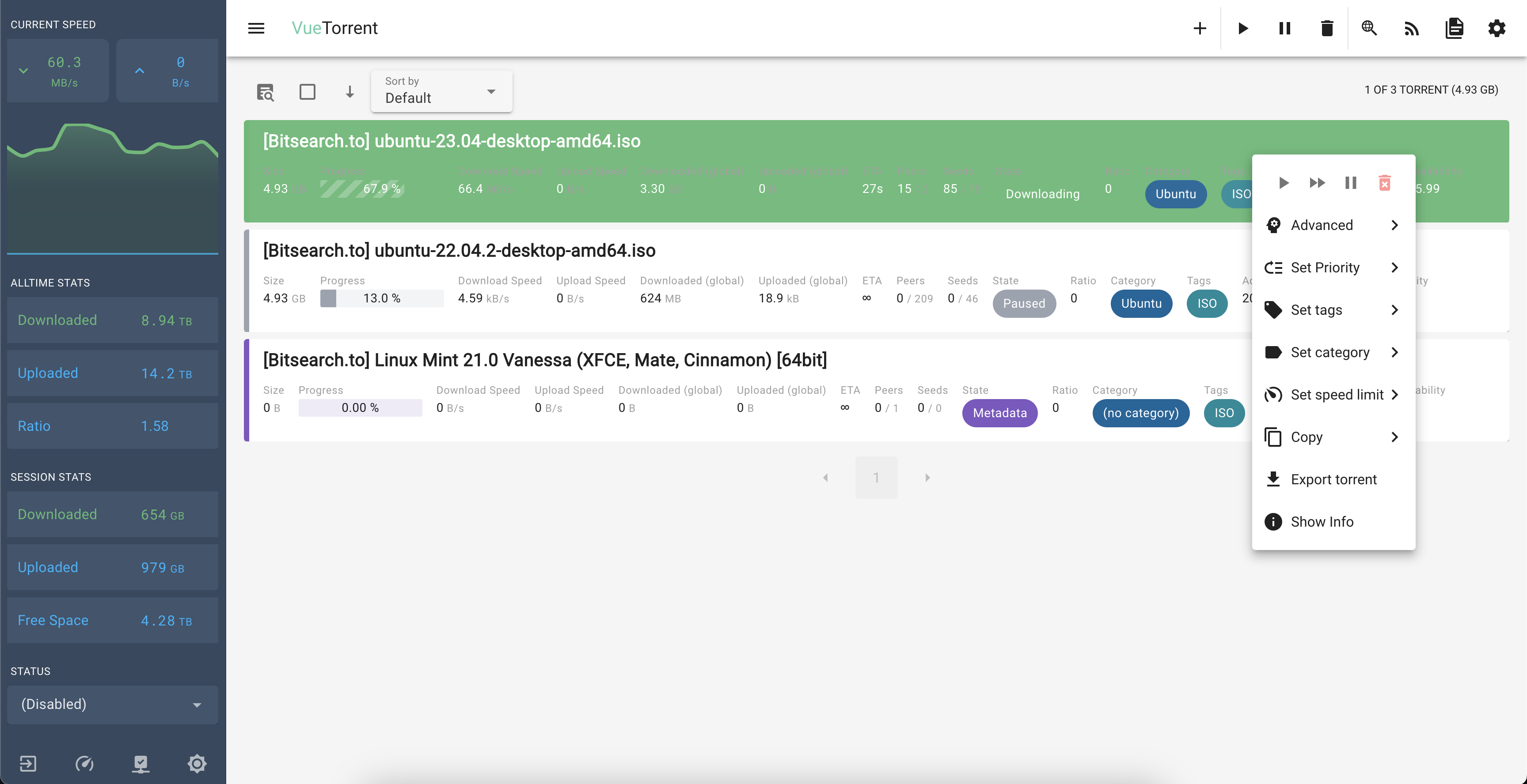 qBittorrent下载器美化--VueTorrent